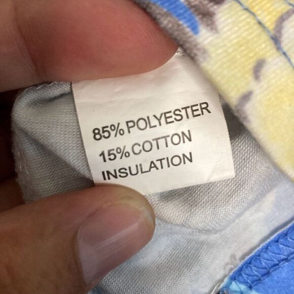 Floral Print Twist Front Keyhole Neck Summer Blouse Tank Sleeveless Light Blue s - Picture 4 of 5